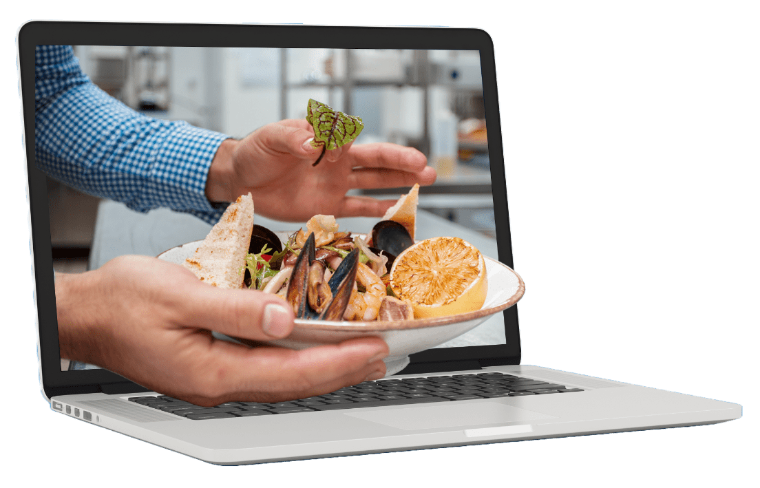 Restaurant Marketing Laptop